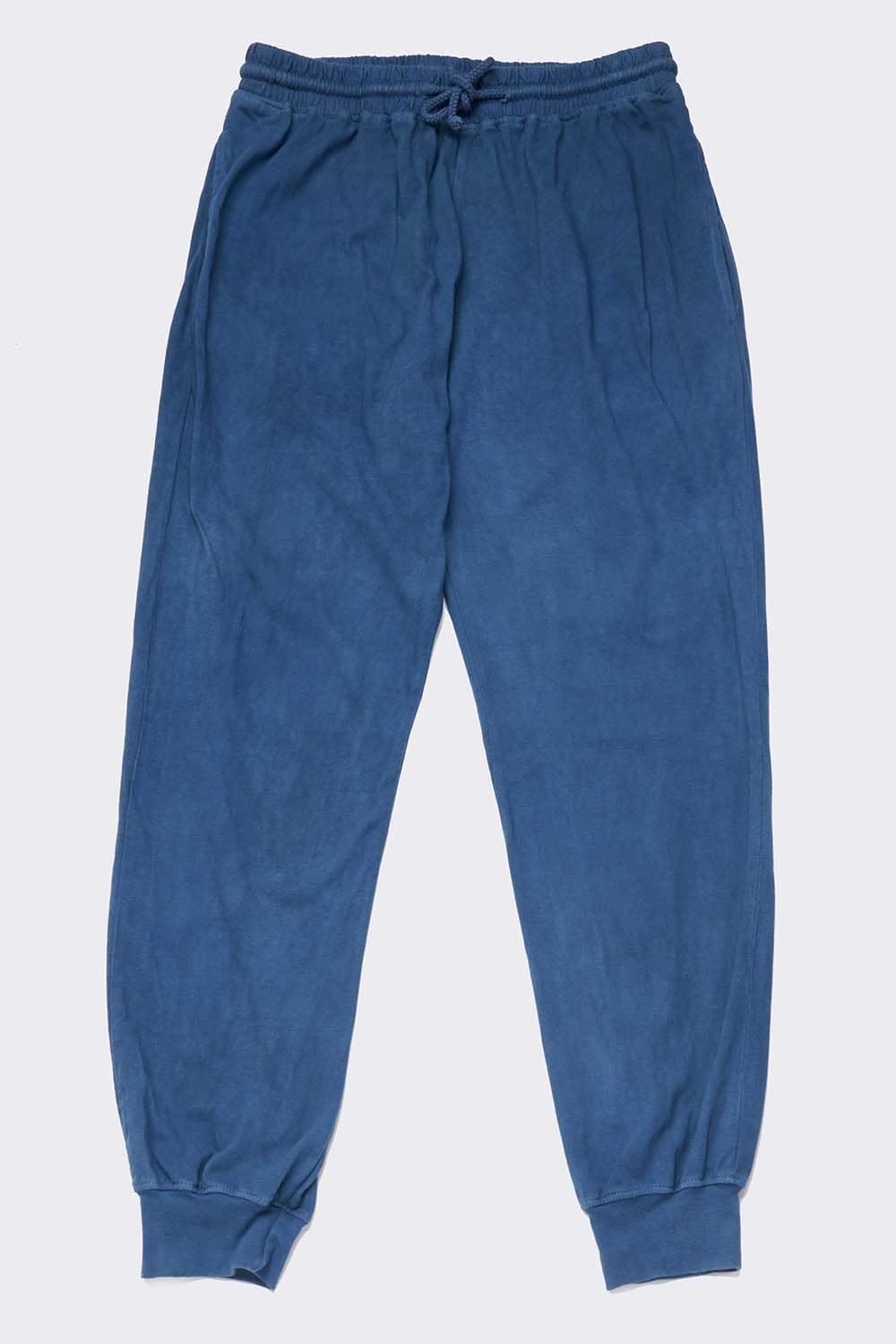 Indigo Dyed Men's Organic Jogger Pants 1