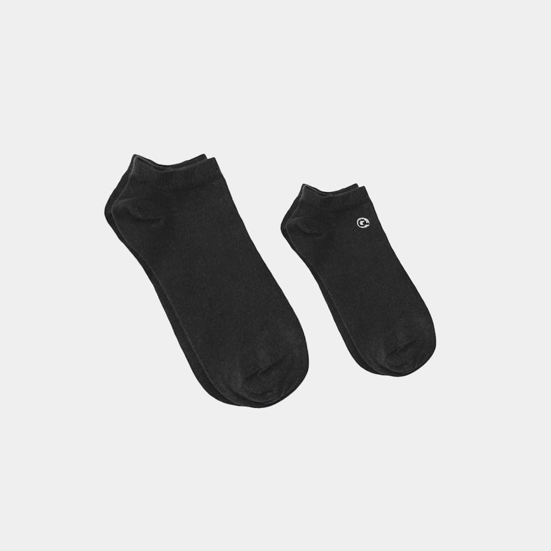 Matching Family Everyday Ankle Socks (Black 2 pack) 1