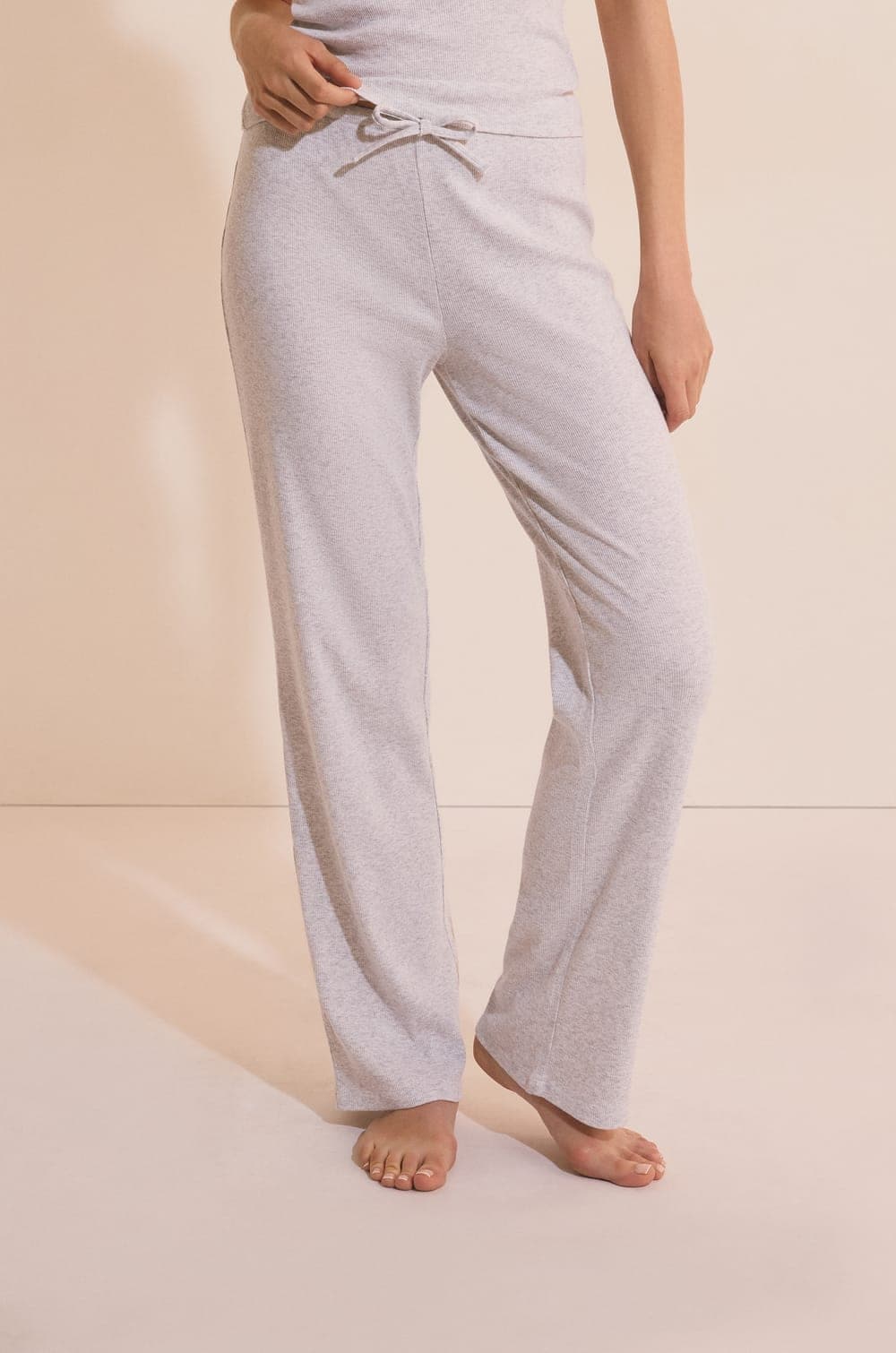 Pantalon de pyjama avec coton côtelé