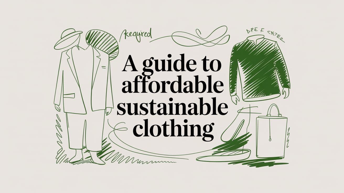 A Guide to Affordable Sustainable Clothing