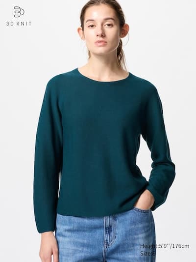 3D Knit Cotton Sweater 1