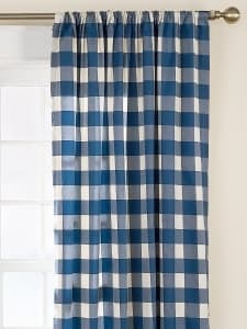 Buffalo Check Rod Pocket Curtains 1