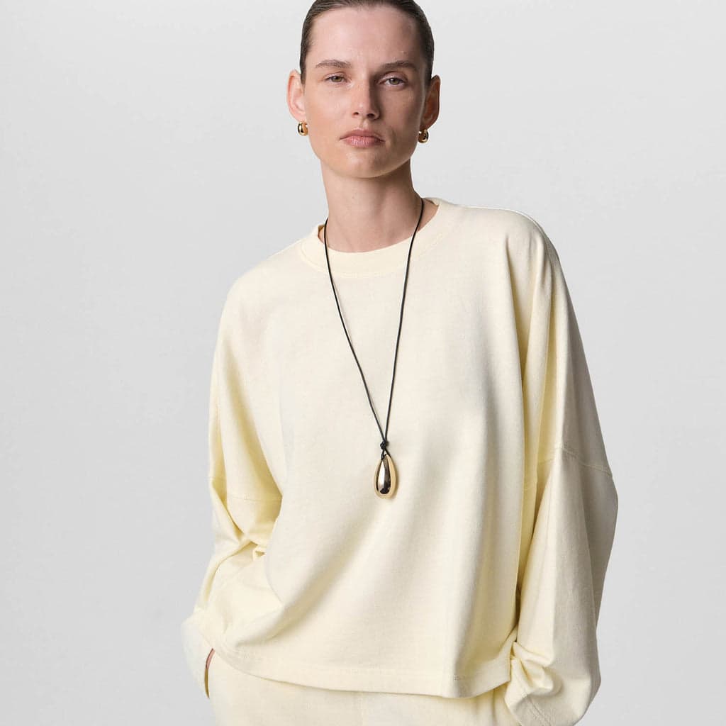 Organic Lightweight Terry Oversized Sweatshirt 1