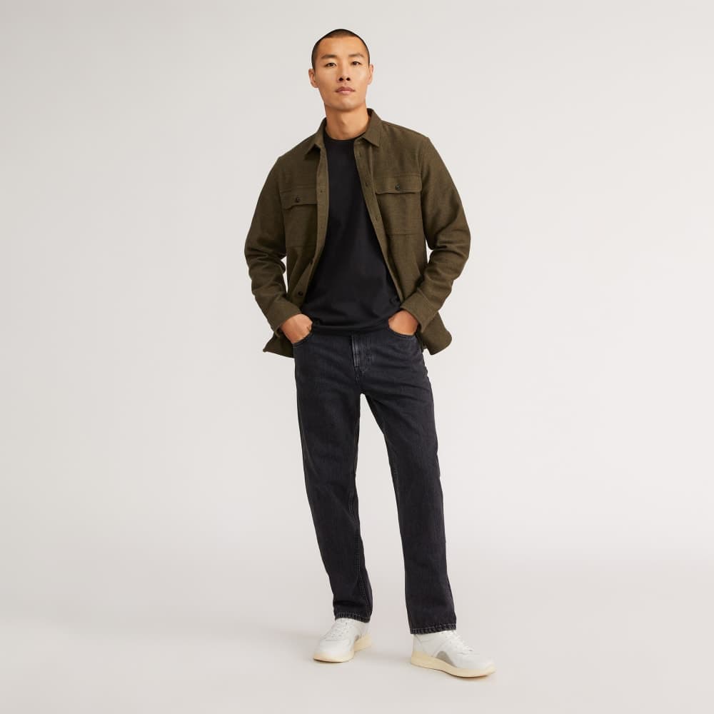 The Authentic Straight Jean | Washed Black