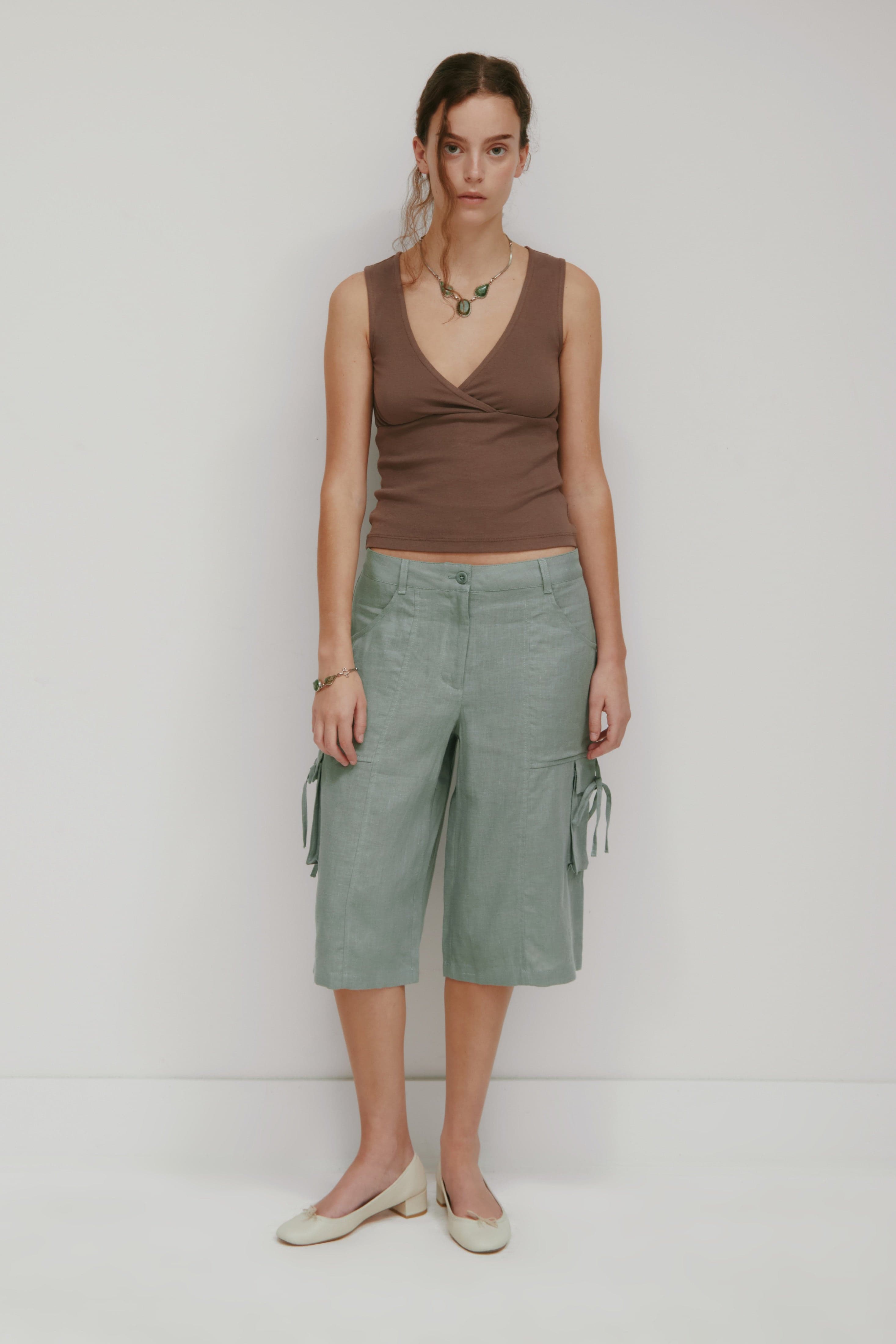 Women's Sila Linen Tie Short 1