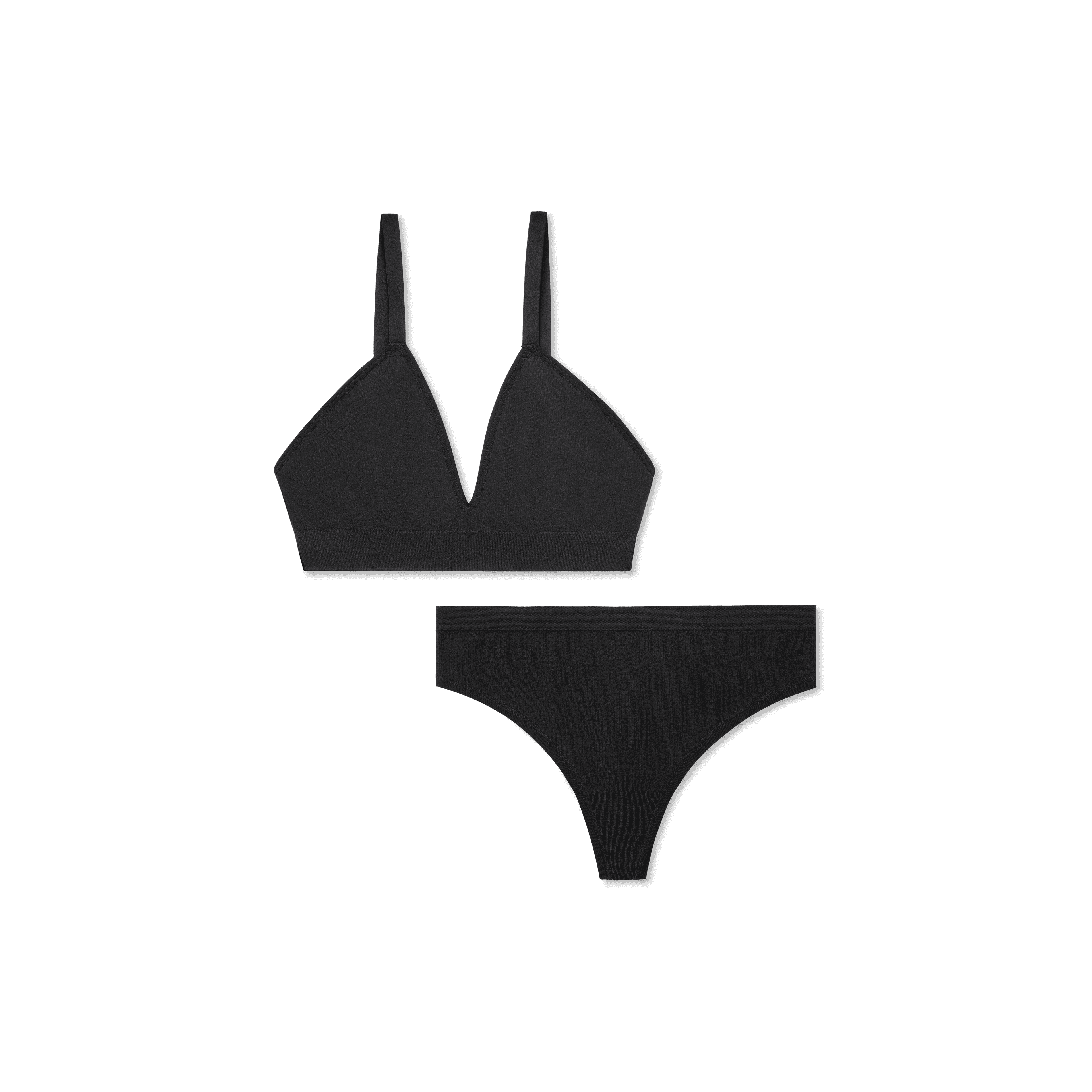 Women's Seamless Triangle Bralette + Thong Pack