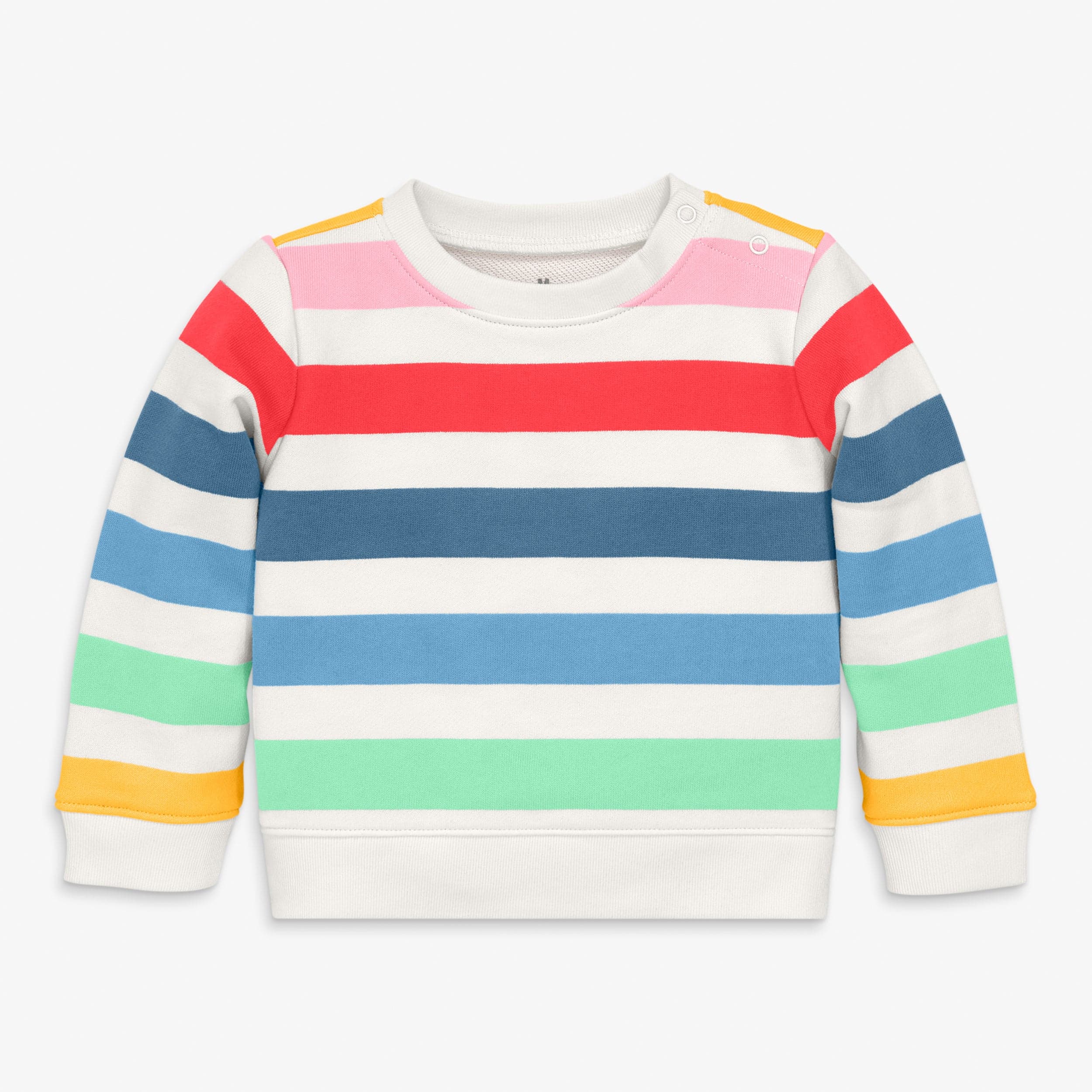 Baby sweatshirt in candy stripe