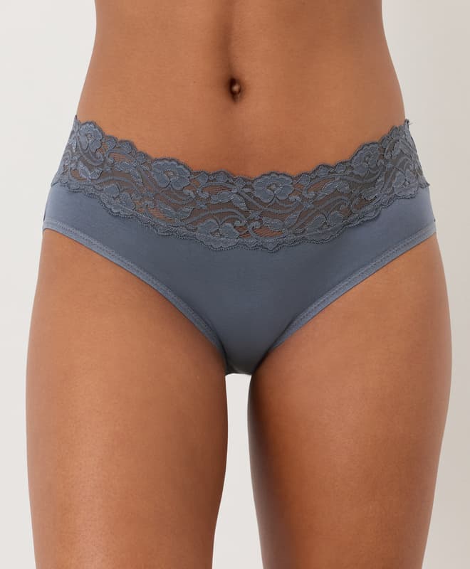 Organic Lace Waist Brief 1