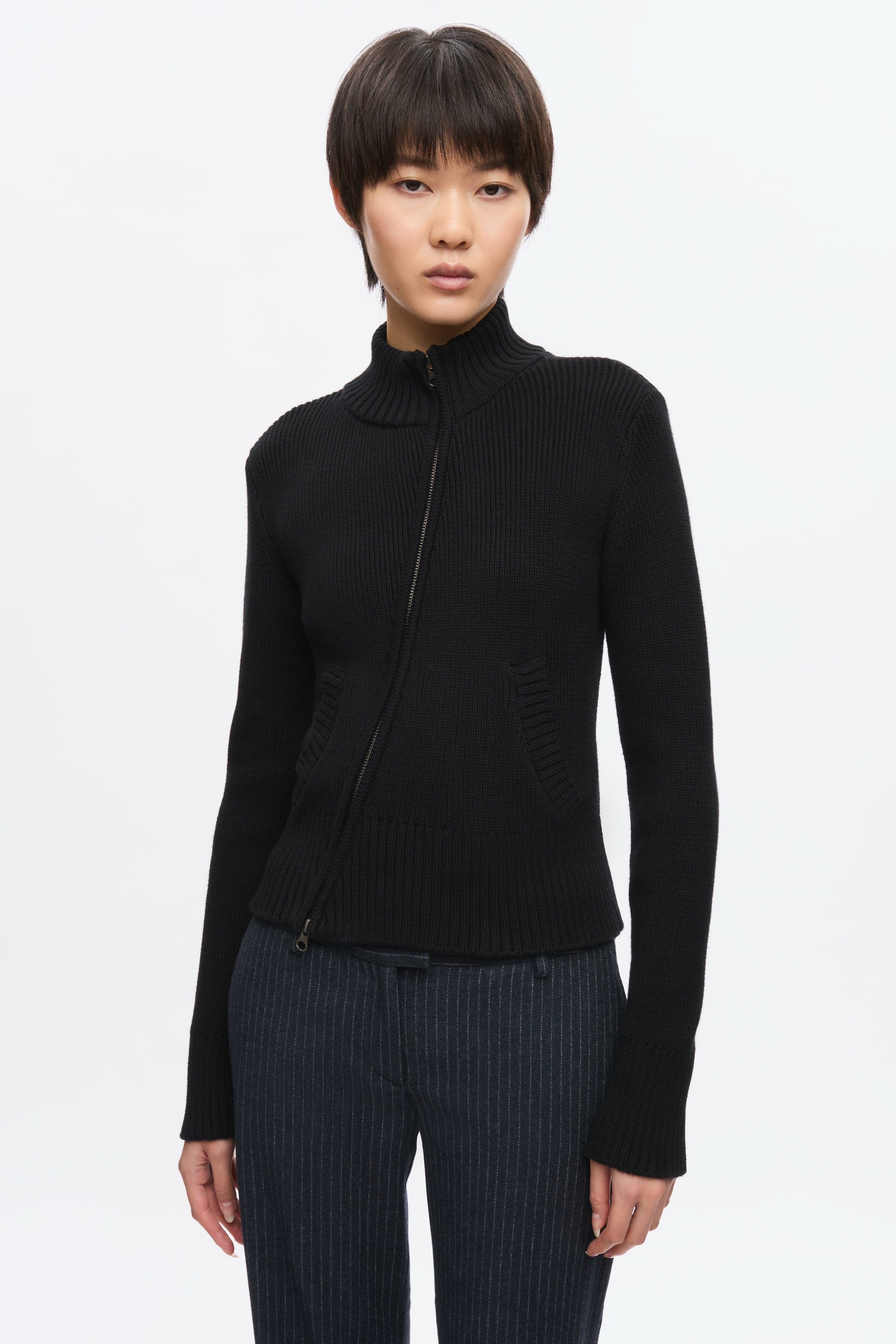 Women's Asymmetric Zip Sweater