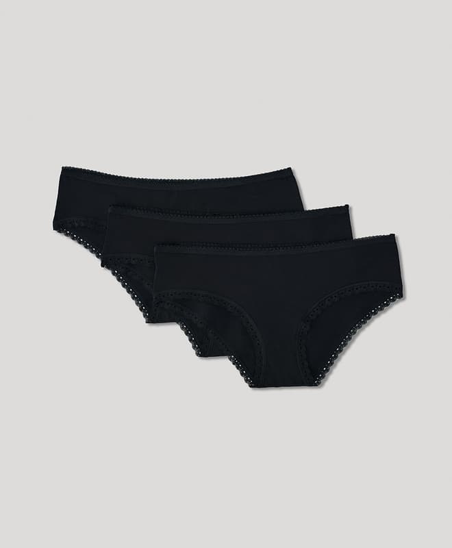 Organic Lace Cheeky Hipster 3-Pack 1