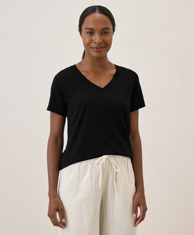 Organic Softspun V-Neck Tee