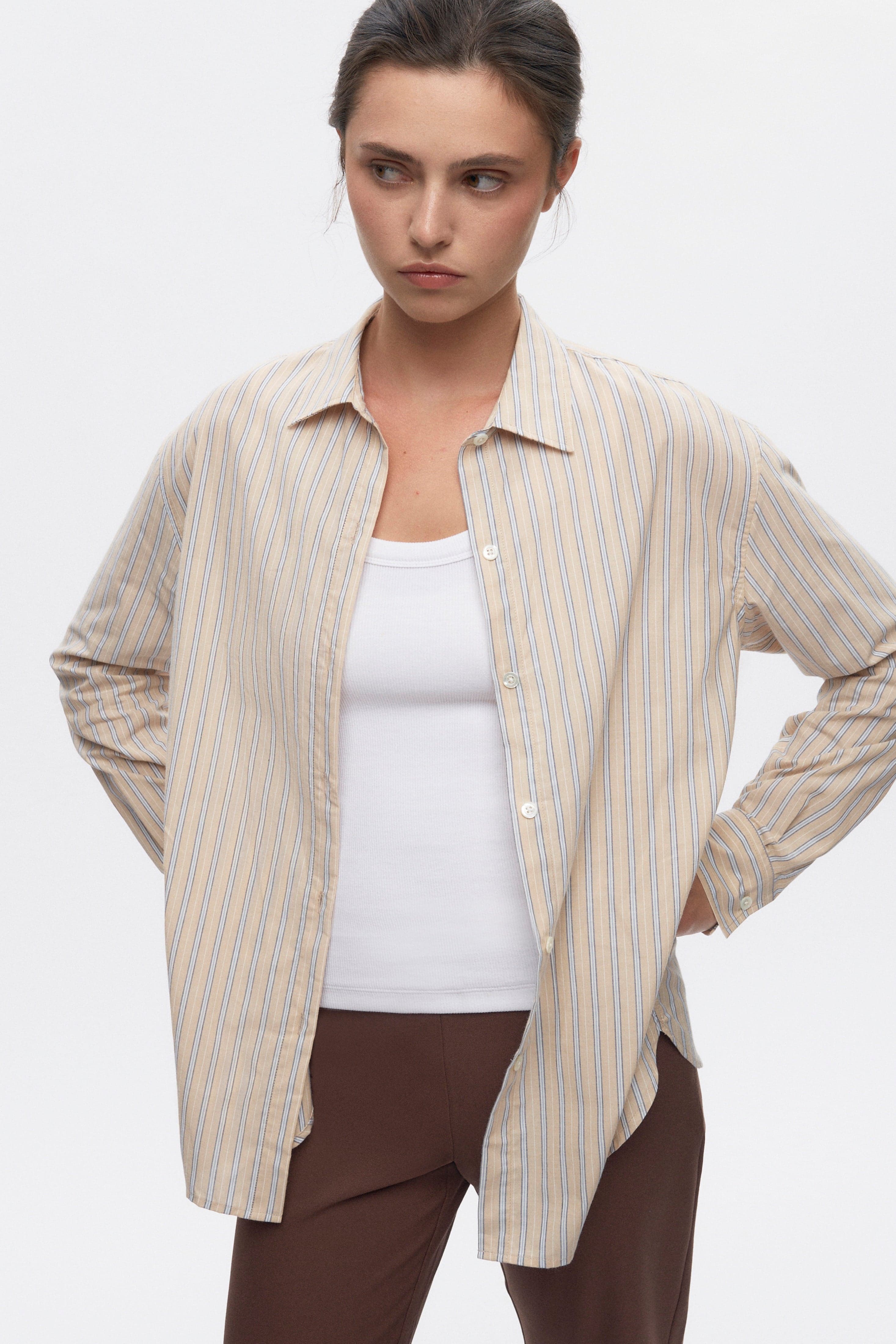 Women's Merire Striped Shirt 1