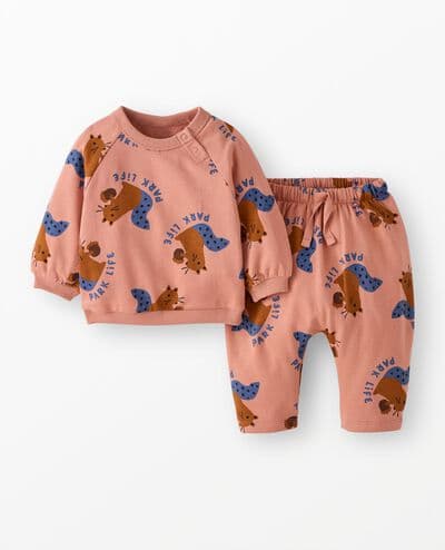 Baby French Terry Sweatshirt & Sweatpants Set 1