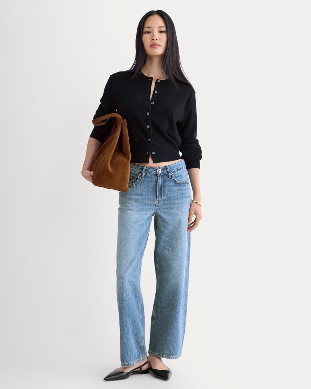 Loose Curve Jean | Tungsten Bright