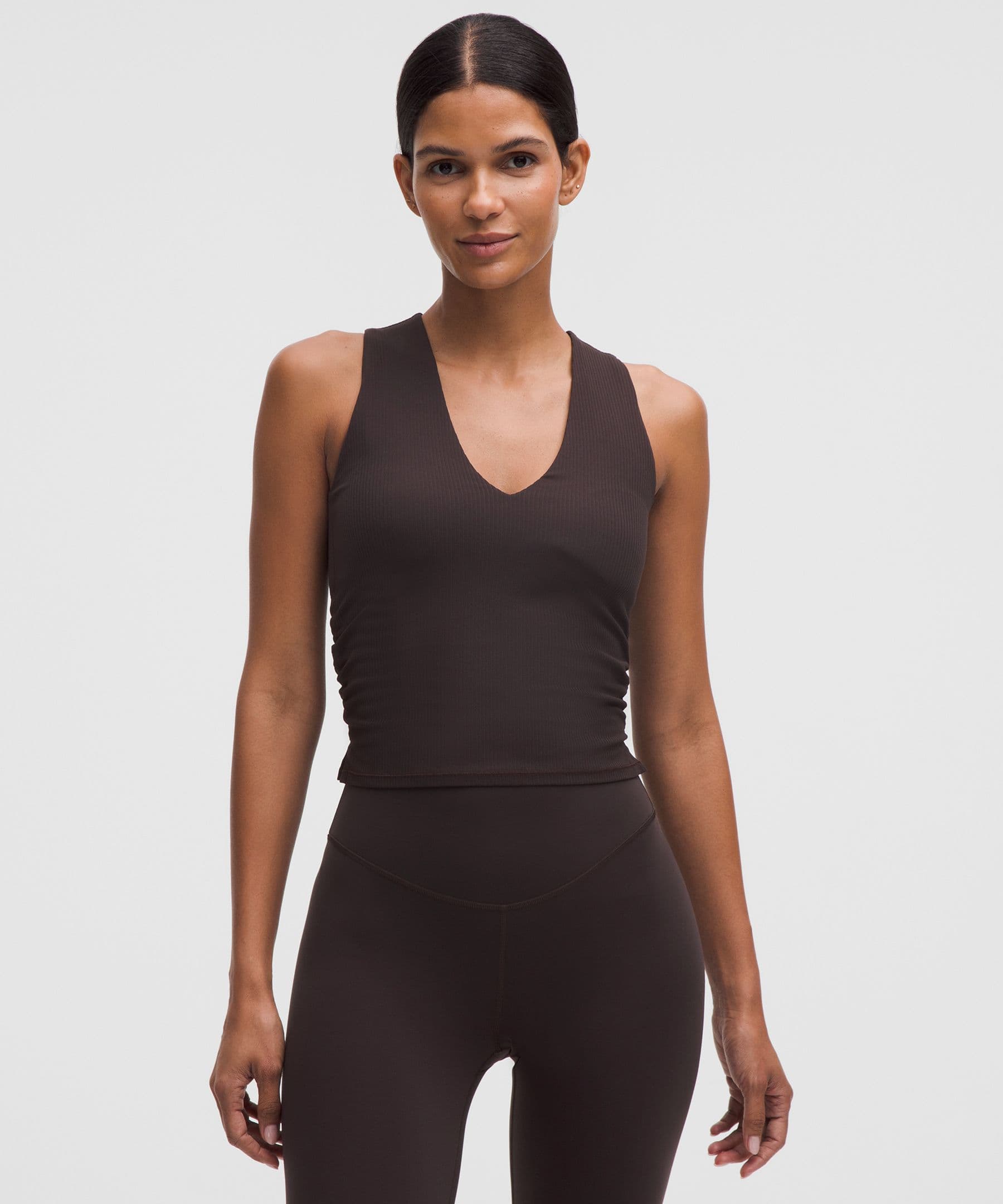 All It Takes V-Neck Tank Top Light Support, B–D Cup *Ribbed Nulu