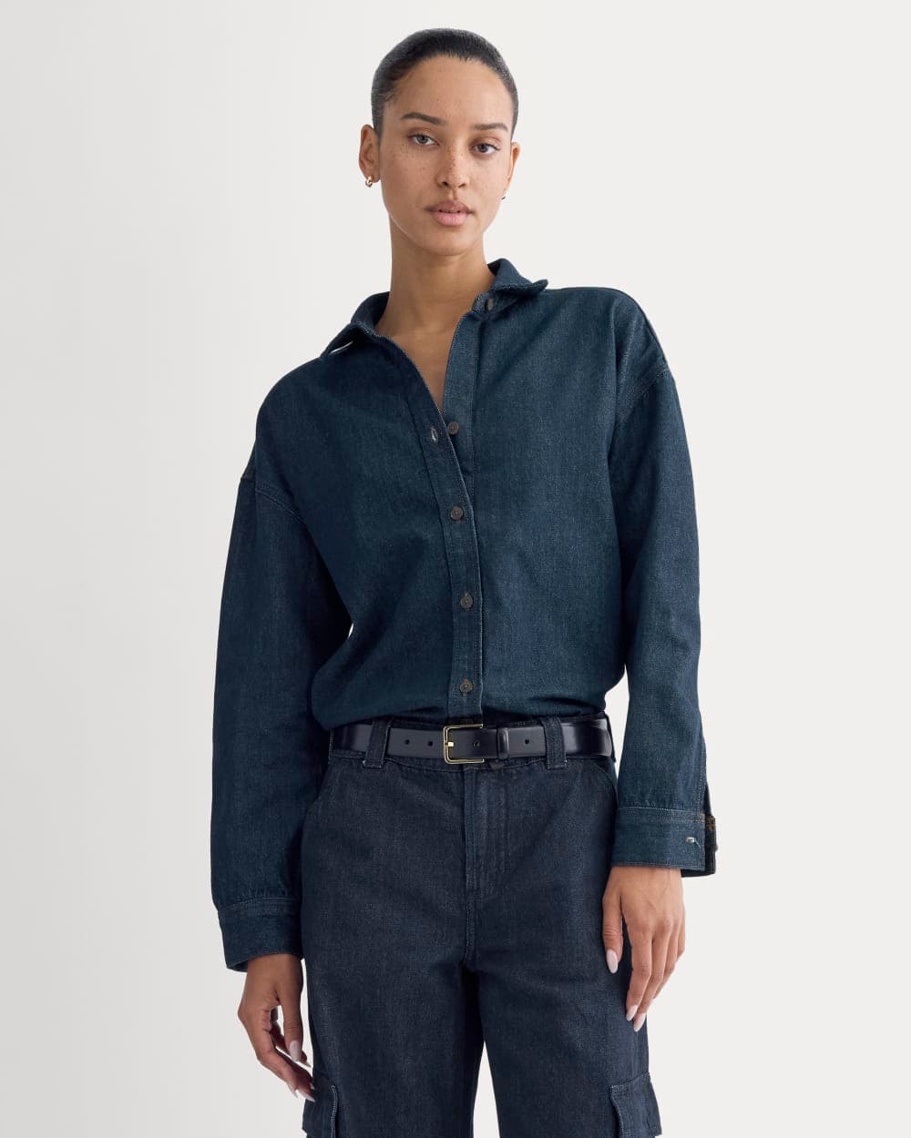 The Oversized Denim Shirt