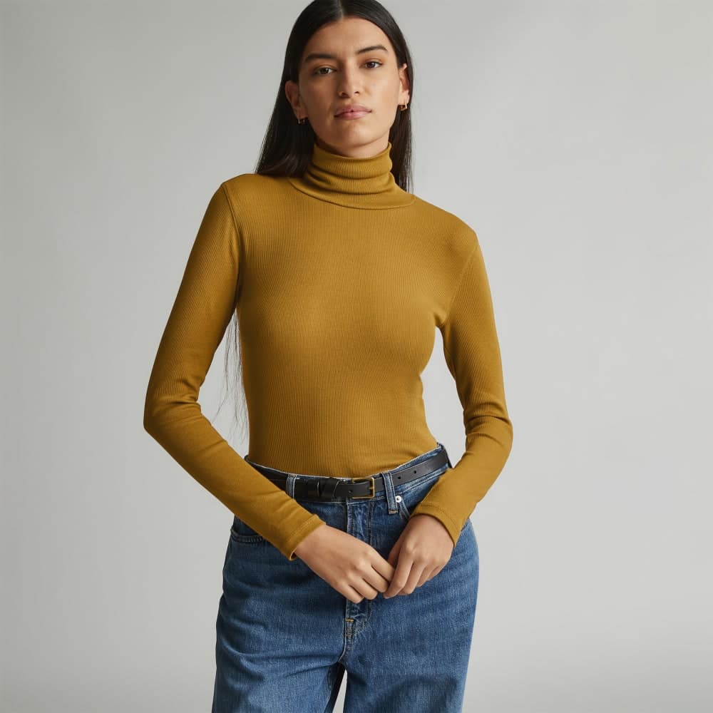 The Luxe Micro-Rib Turtleneck