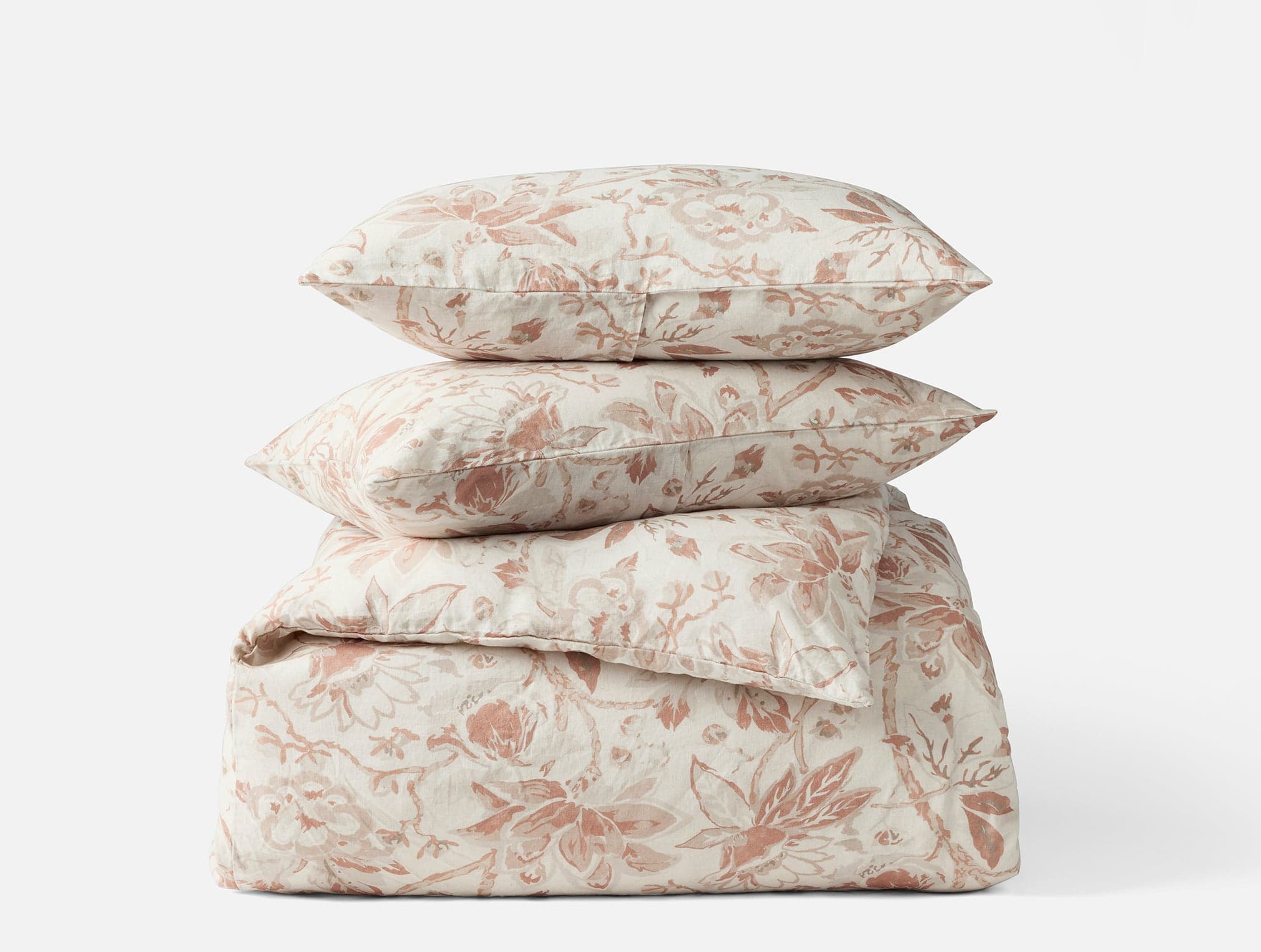 Sea Bloom Print Duvet Set