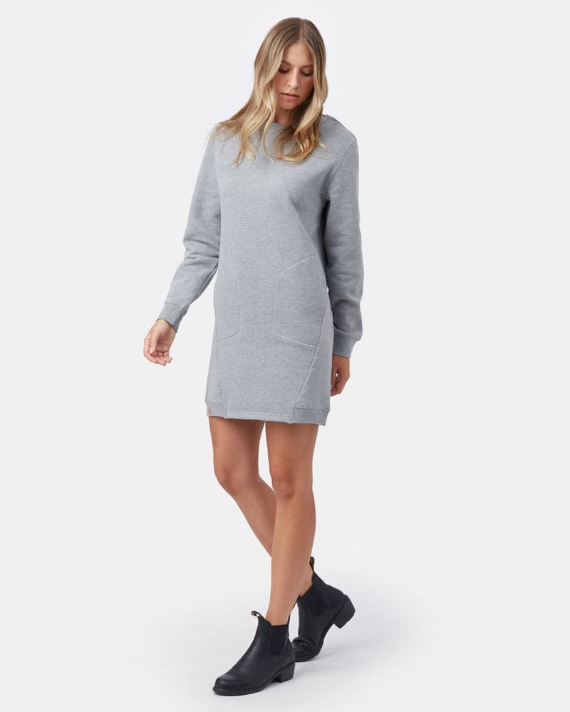 Womens Fleece Crew Dress