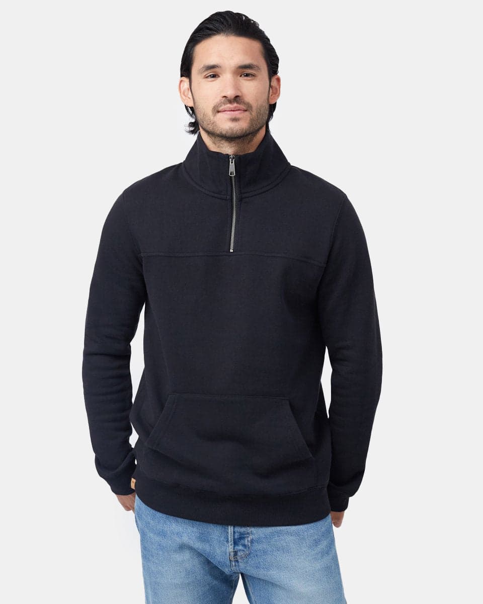 Mens 1/4 Zip Kanga Pocket Fleece