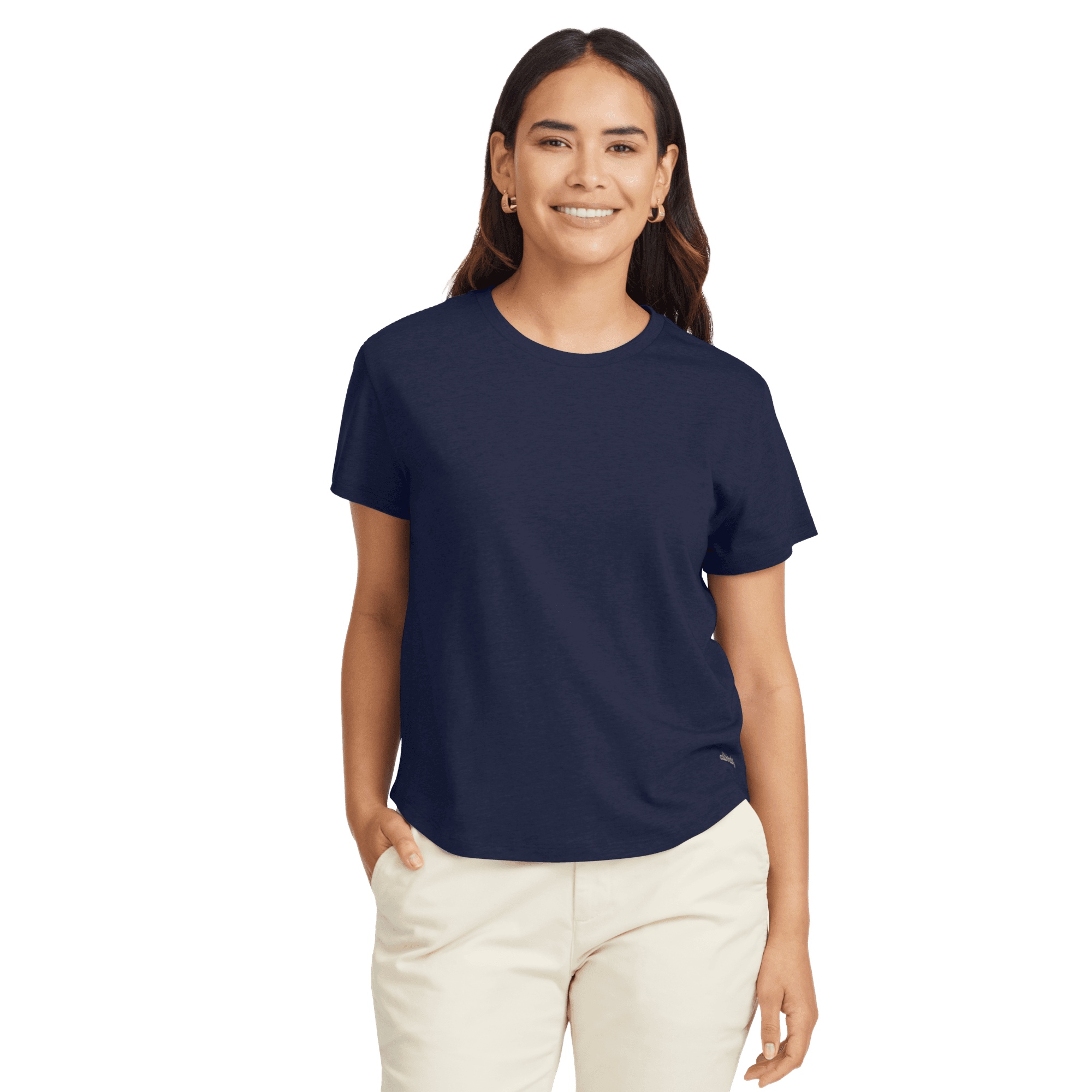 Women's Soft Merino Tee - Deep Navy