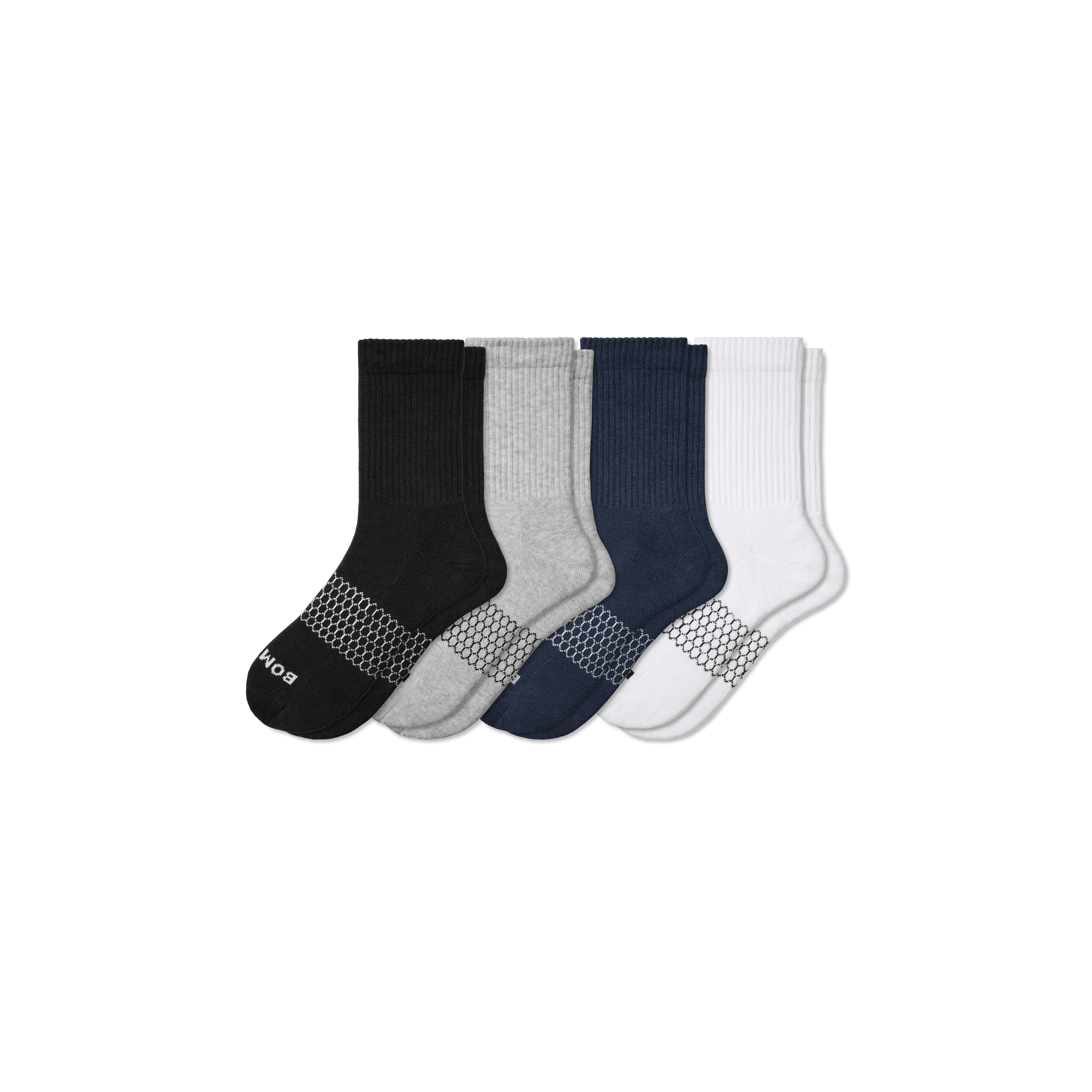 Men's Solids Half Calf Sock 4-Pack 1