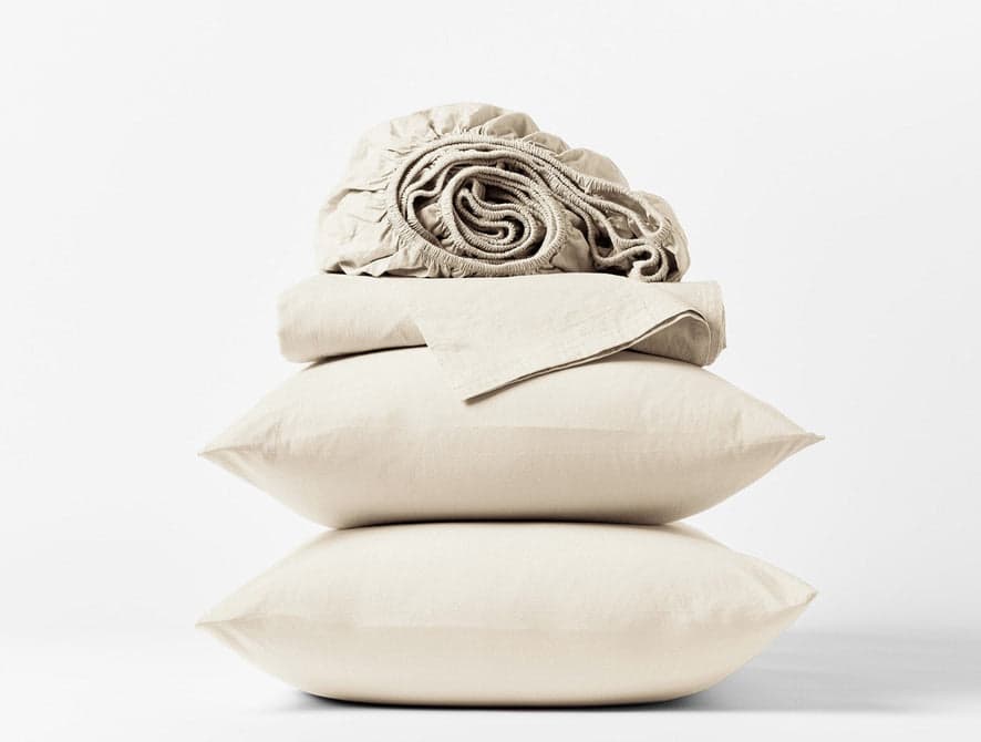 Organic Crinkled Percale Duvet Cover 1