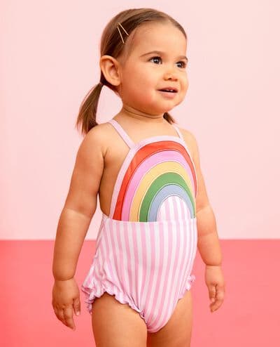 Baby One-Piece Rainbow Swimsuit