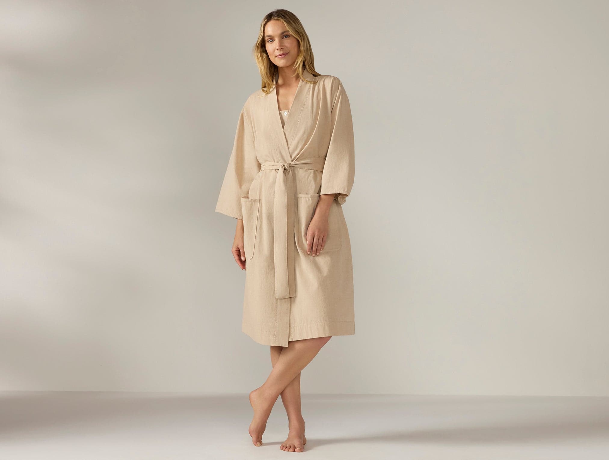 Women's Isla Organic Cotton Robe 1