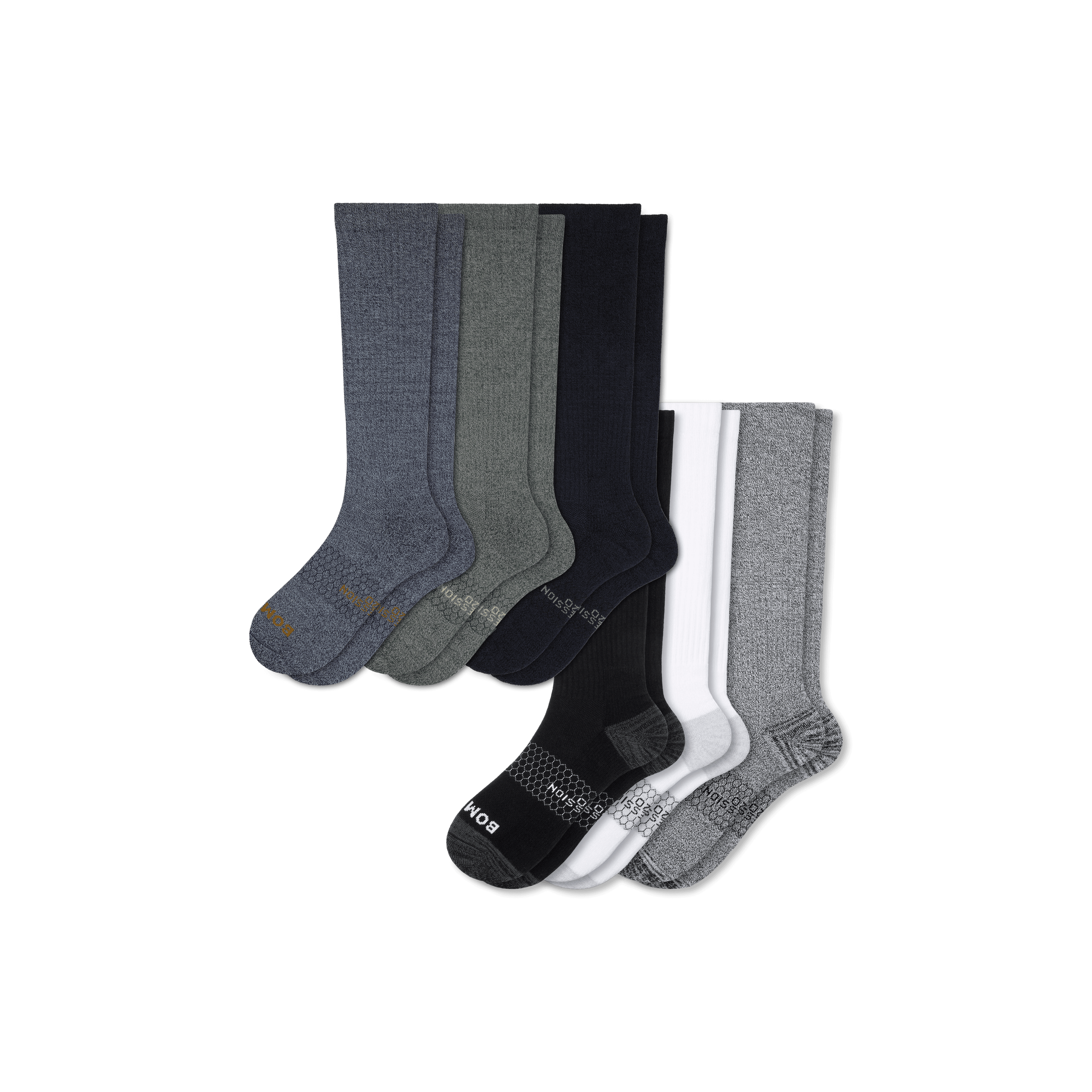 Men's Everyday Compression Knee High Sock 6-Pack (15-20mmHg) 1