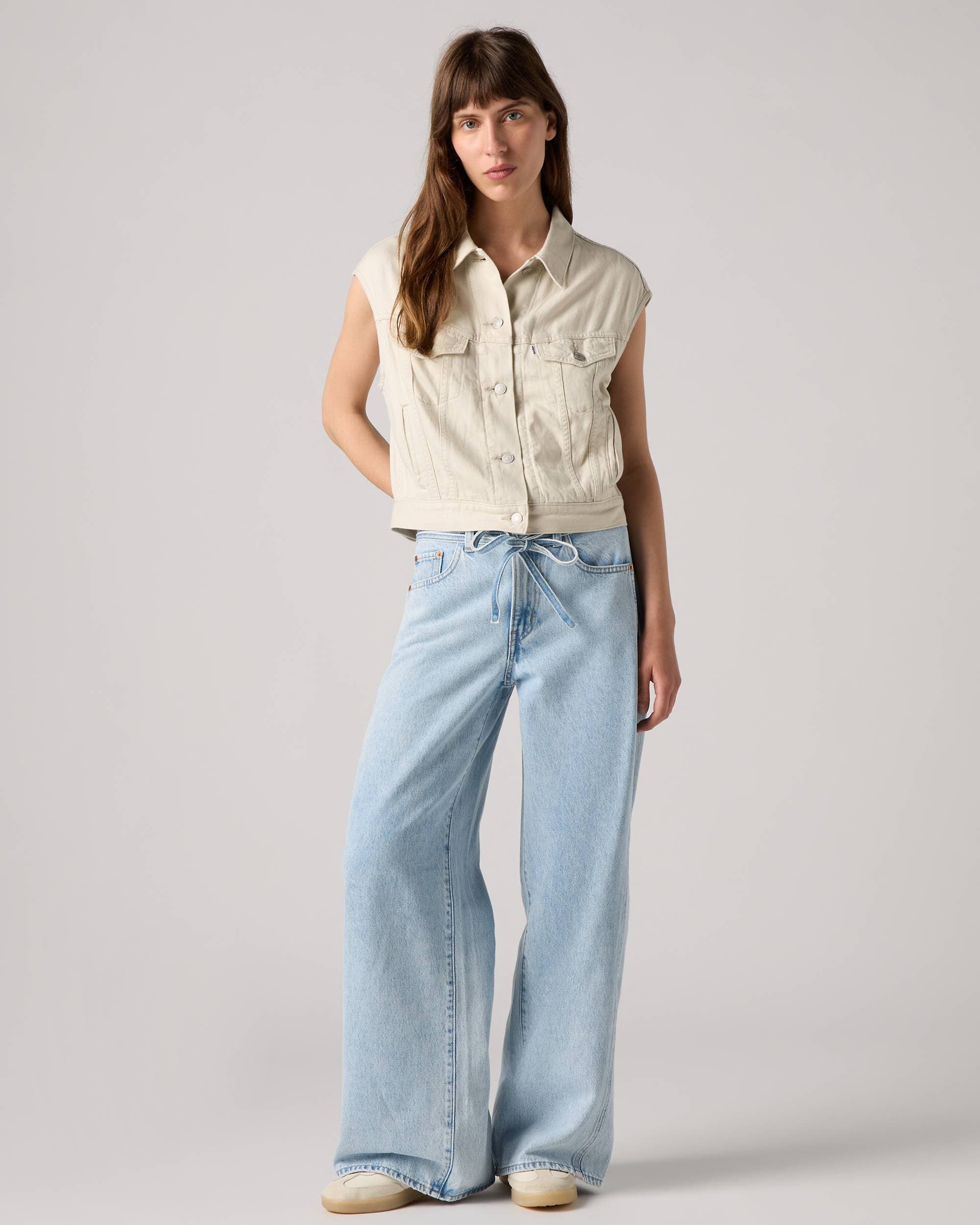 XL Baggy Straight Seamed Women's Jeans
