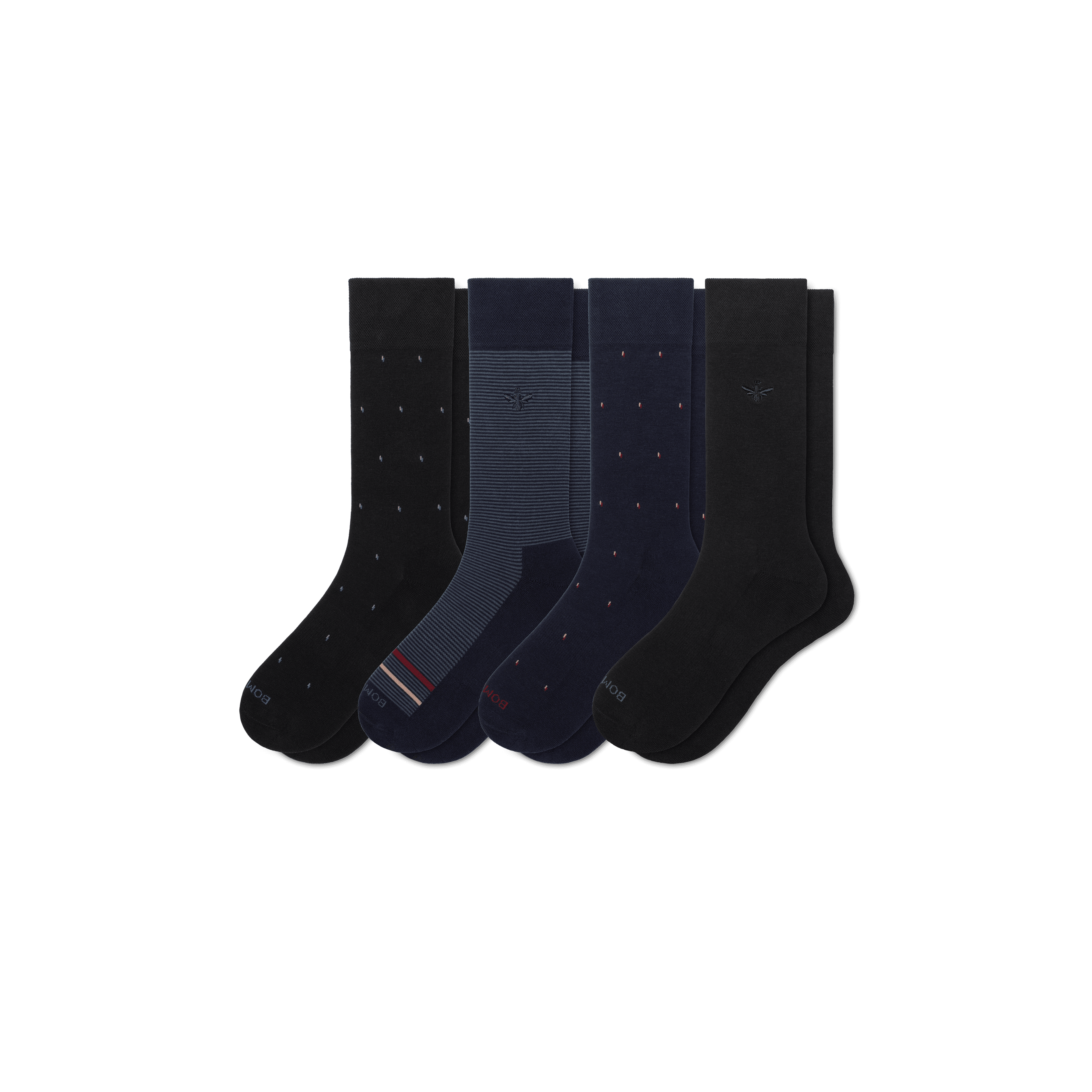Men's Dress Calf Sock 4-Pack