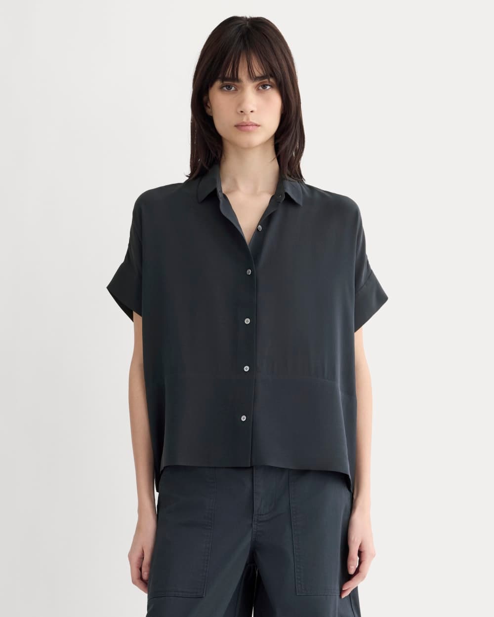 The Boxy Shirt in Washable Silk