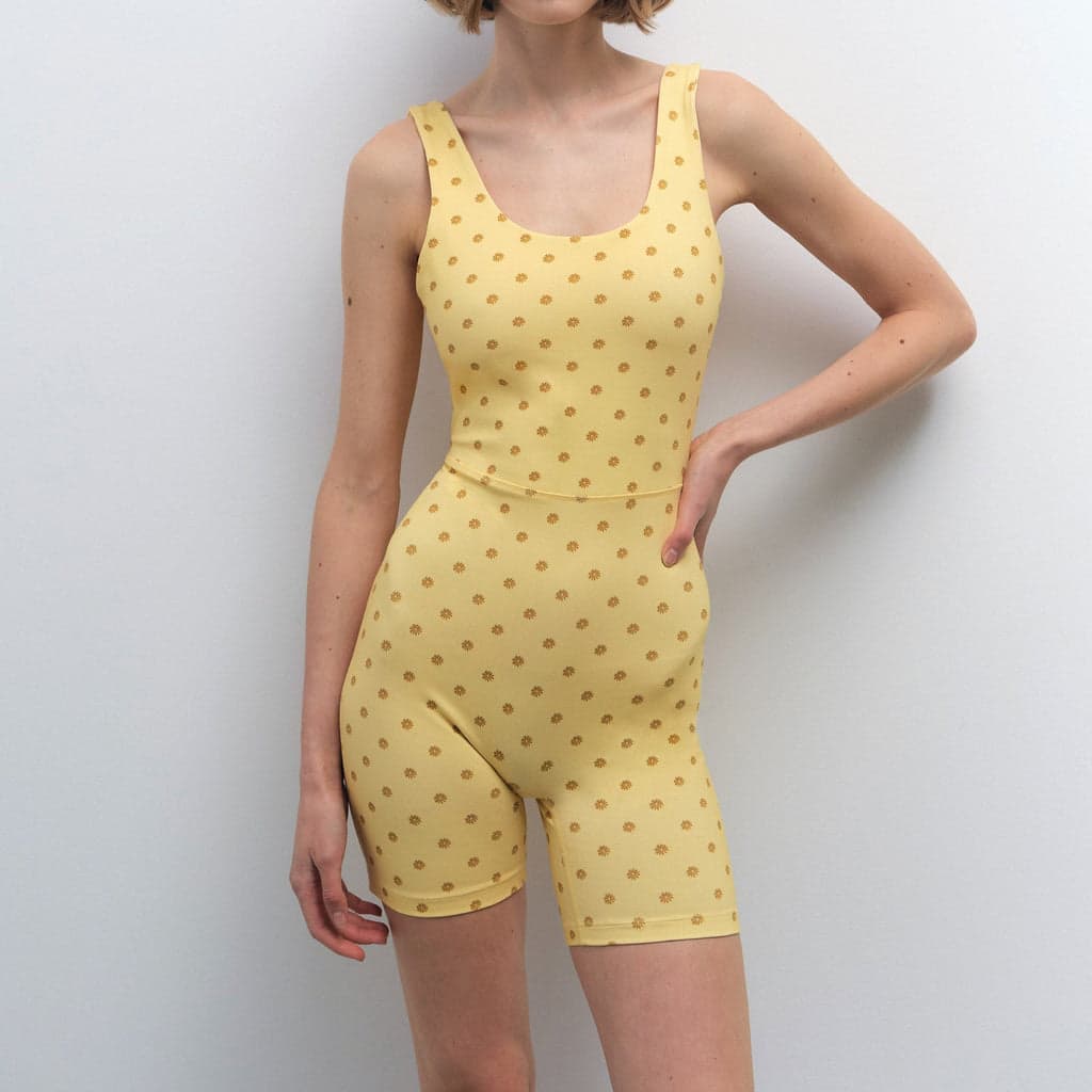 Organic Stretch Printed Unitard 1