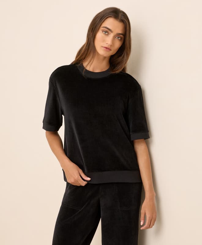 Organic Pure Velour Sweatshirt Tee 1