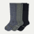 Men's Everyday Compression Knee High Sock 3-Pack (15-20mmHg)