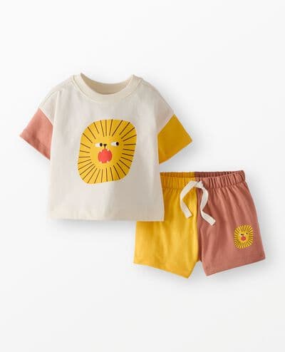 Baby Relaxed Fit Graphic T-Shirt & Shorts Set