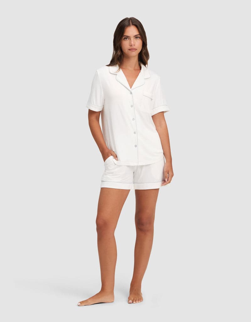 Women's Bamboo Stretch-Knit Short Sleeve Pajama Set 1