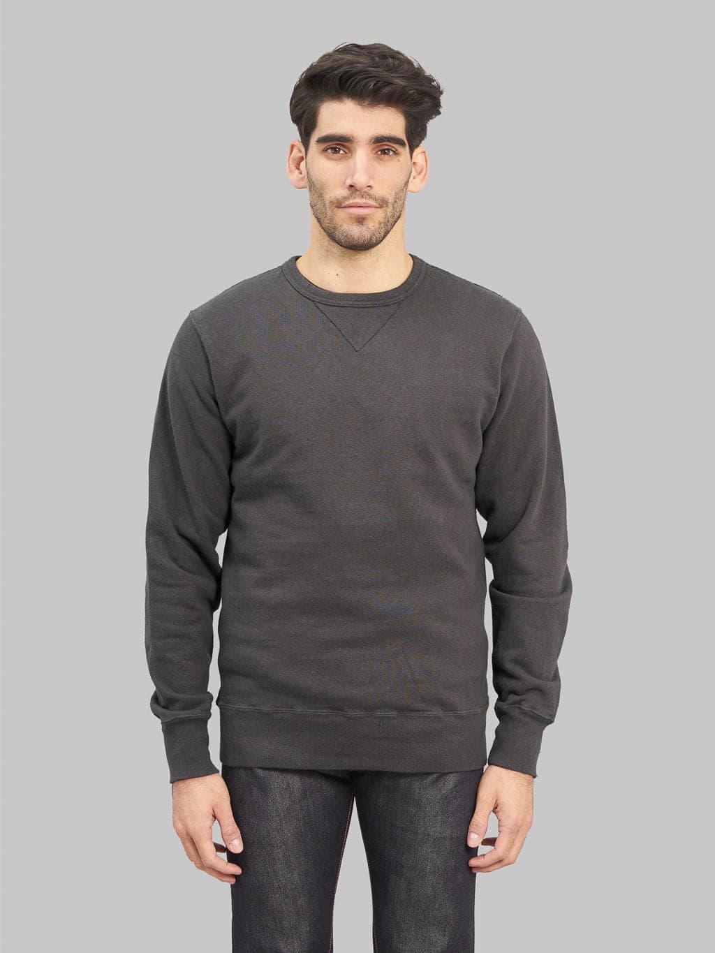 SWS-SC01 Japanese Cotton Sweatshirt Kuromame 1