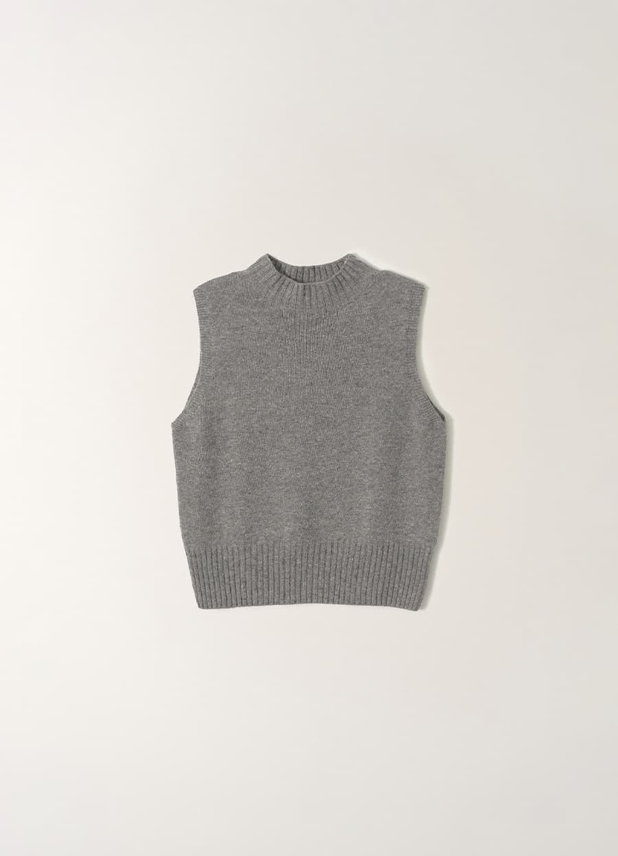 Cole knit vest (Gray)