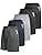 5 Pack Athletic Gym Mens Shorts - Workout Black Quick Dry Basketball Shorts with Pockets for Running Casual Activewear