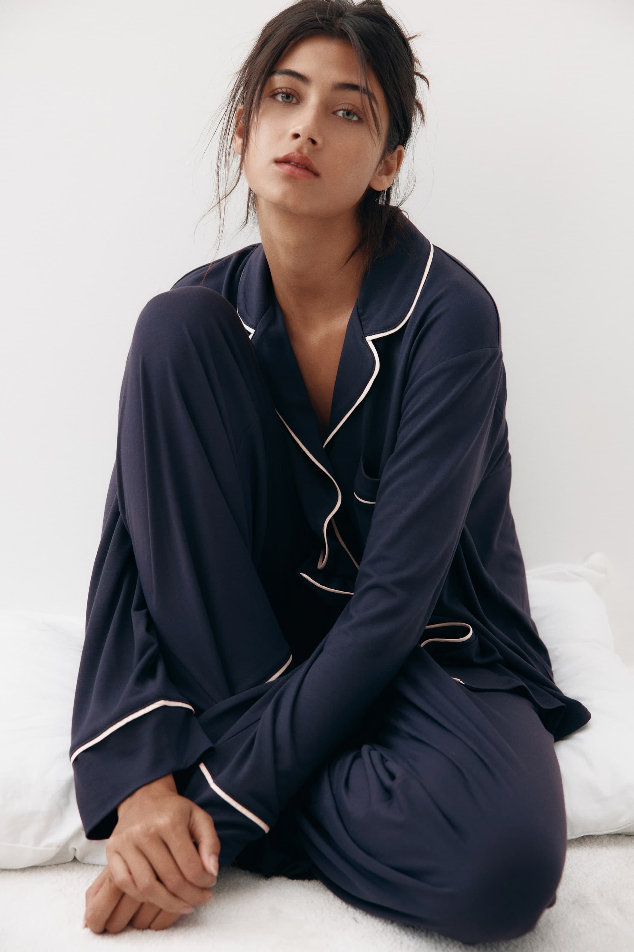 Pyjama en viscose mélangée