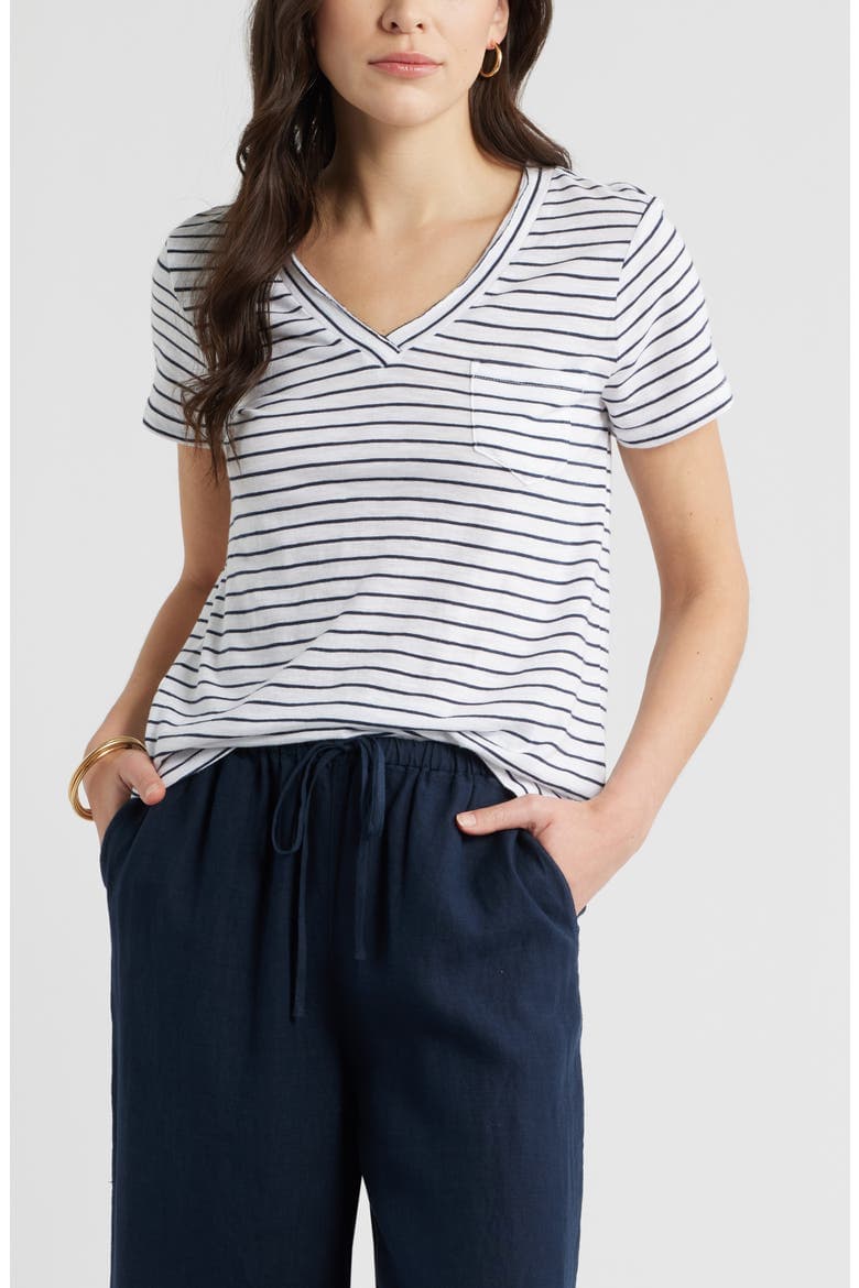 Cotton & Modal V-Neck T-Shirt