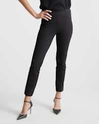 Ultra-Stretch Ponte Pintuck Ankle Pants