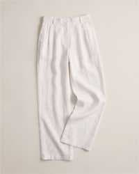 100% European Linen Pleated Trouser