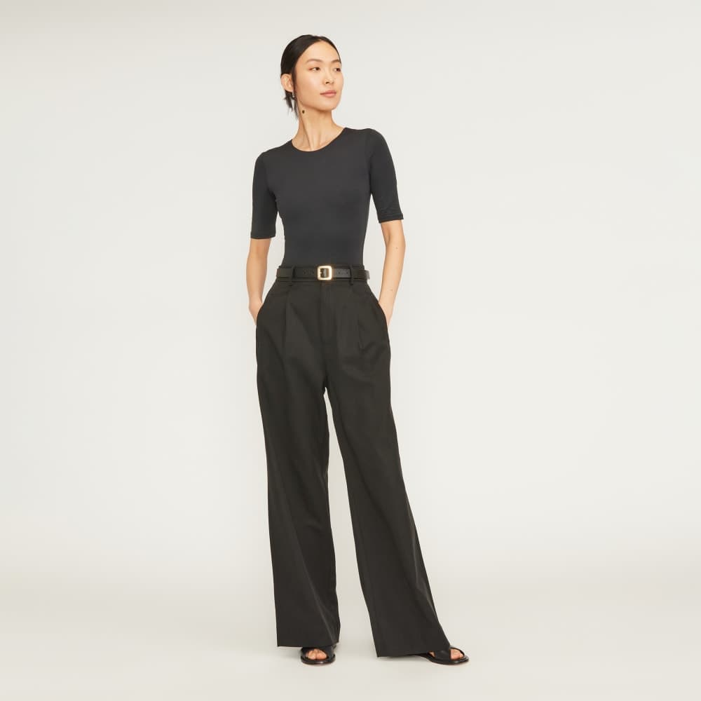 Short-Sleeve Crew Neck Bodysuit 1