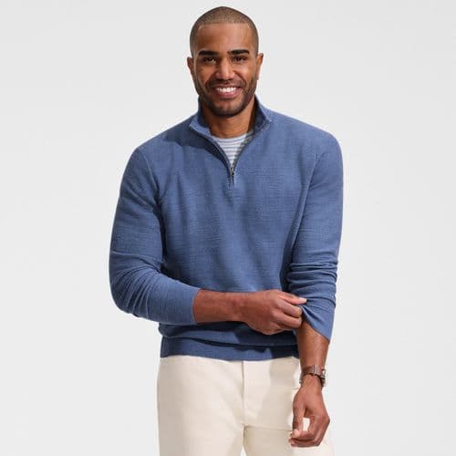 Men's Long Sleeve Summer Weight Quarter Zip
