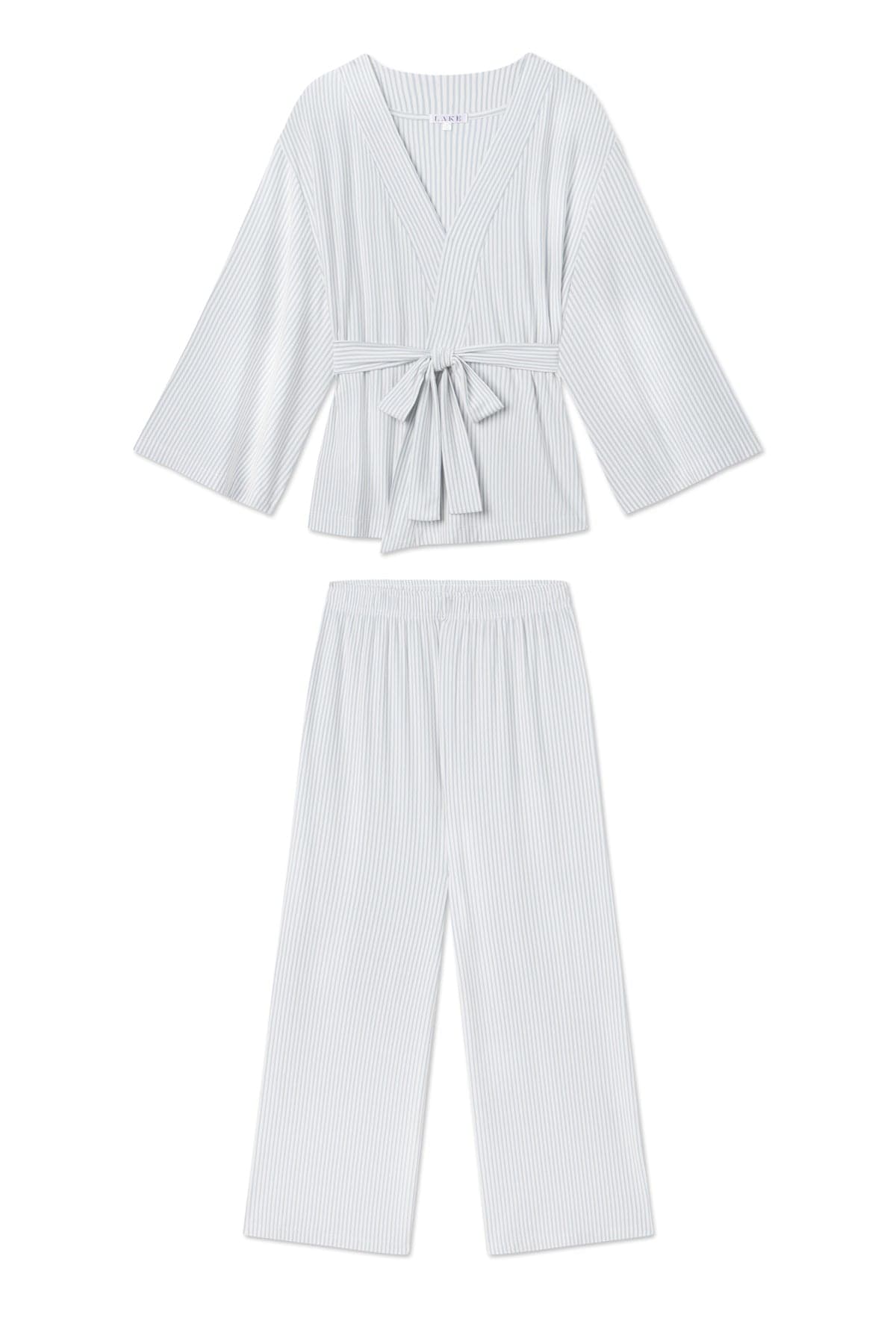 DreamModal® Kimono Pajama Set in Fog 1