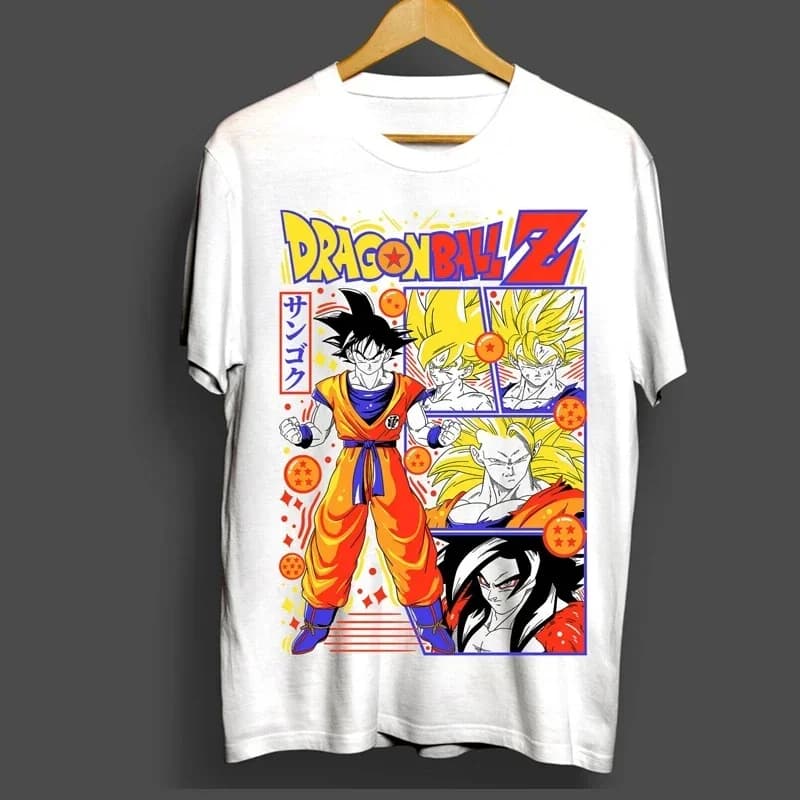 Dragon Ball Z Men Women Son Goku T Shirts Vegeta Clothes Summer Funny Short Sleeve Crewneck Tee Shirt Brand Clothing Comfortable