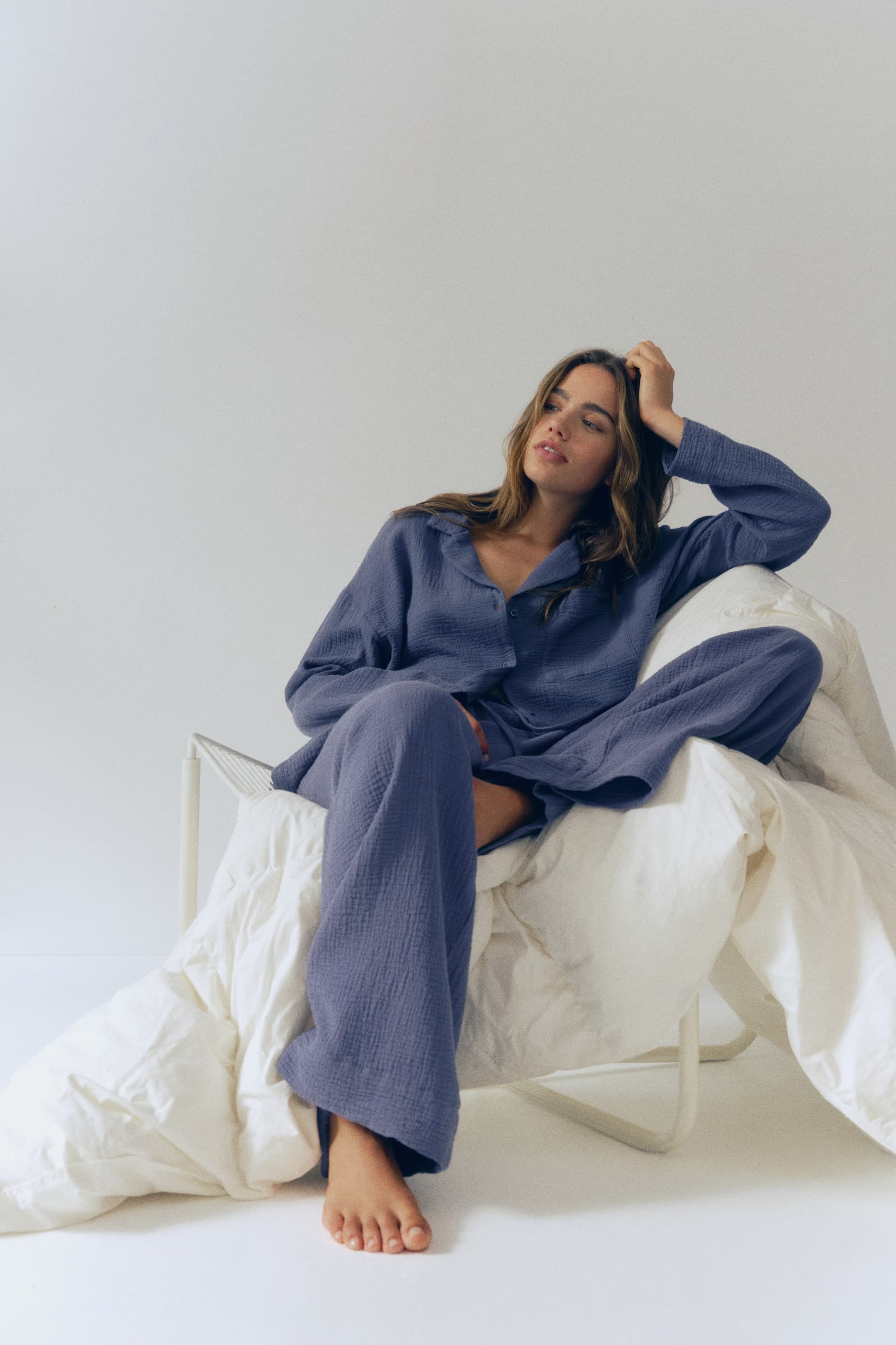 Pyjama en mousseline de coton